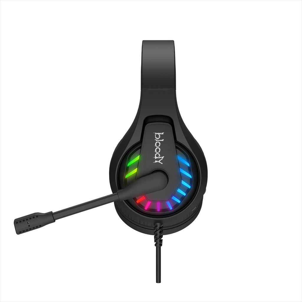 HEADPHONES A4TECH G230 Bloody Gaming 7.1 virtual, RGB, USB, Black