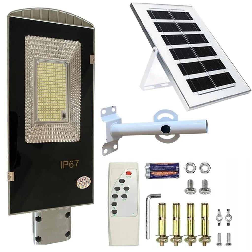 LED LIGHT ULICNA SOLARNA SVETILKA EXTRALINK 129LED - 1328, 100W IP67 3000K, 2000lm w/remote