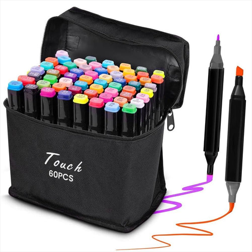 ALCOHOL MARKER SET EXTRALINK (60 colors) DUAL TIP