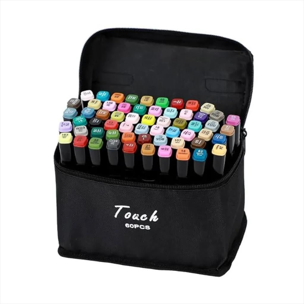 ALCOHOL MARKER SET EXTRALINK (60 colors) DUAL TIP