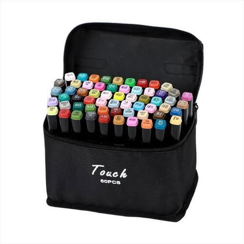 ALCOHOL MARKER SET EXTRALINK (60 colors) DUAL TIP