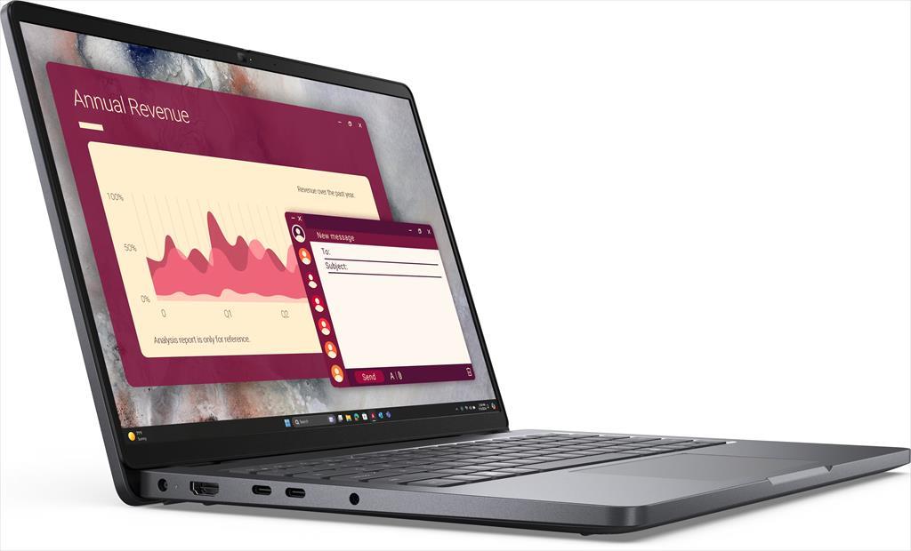 NOTEBOOK 14" DELL PRO14 Intel Core 5 120U/8GB RAM DDR5 5600Mhz/ 512 GB SSD M.2 NVMe/FULLHD+ (16:10) IPS/BT/Backlit KB/Thunderbolt 4/RJ45/PC14250