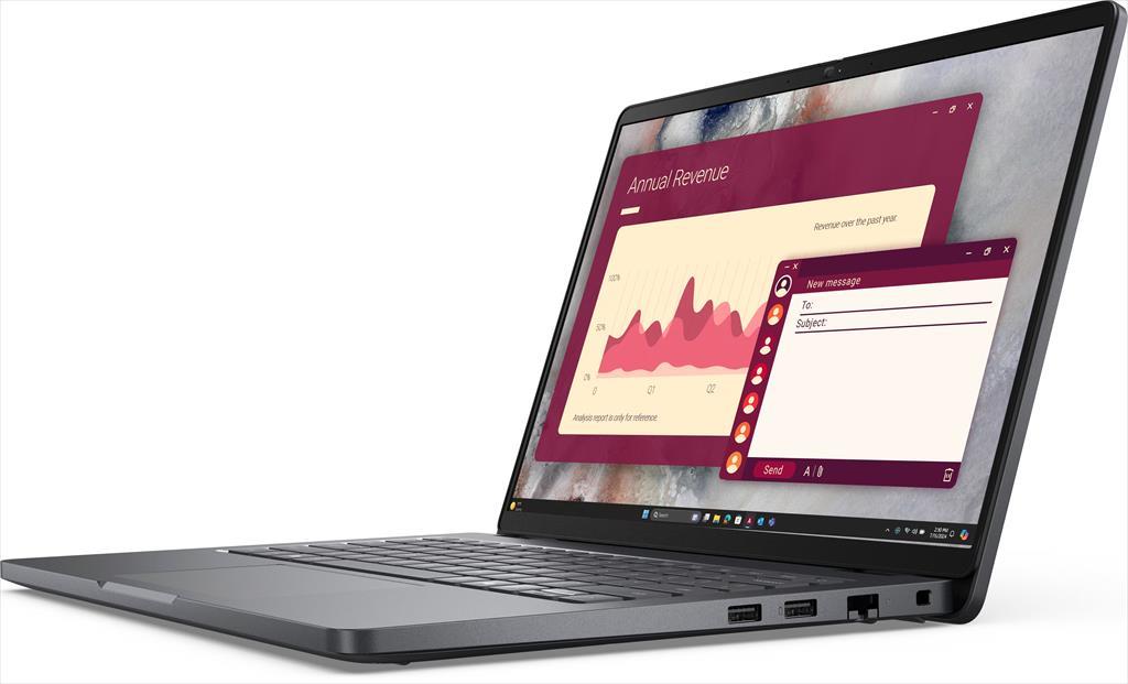 NOTEBOOK 14" DELL PRO14 Intel Core 5 120U/8GB RAM DDR5 5600Mhz/ 512 GB SSD M.2 NVMe/FULLHD+ (16:10) IPS/BT/Backlit KB/Thunderbolt 4/RJ45/PC14250