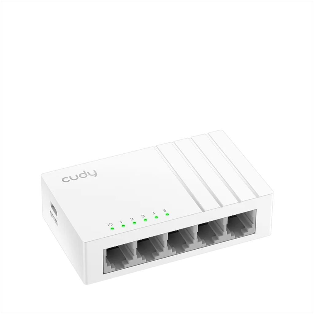 NET Switch CUDY 5-port Gigabit GS105U Type-C power, plastic