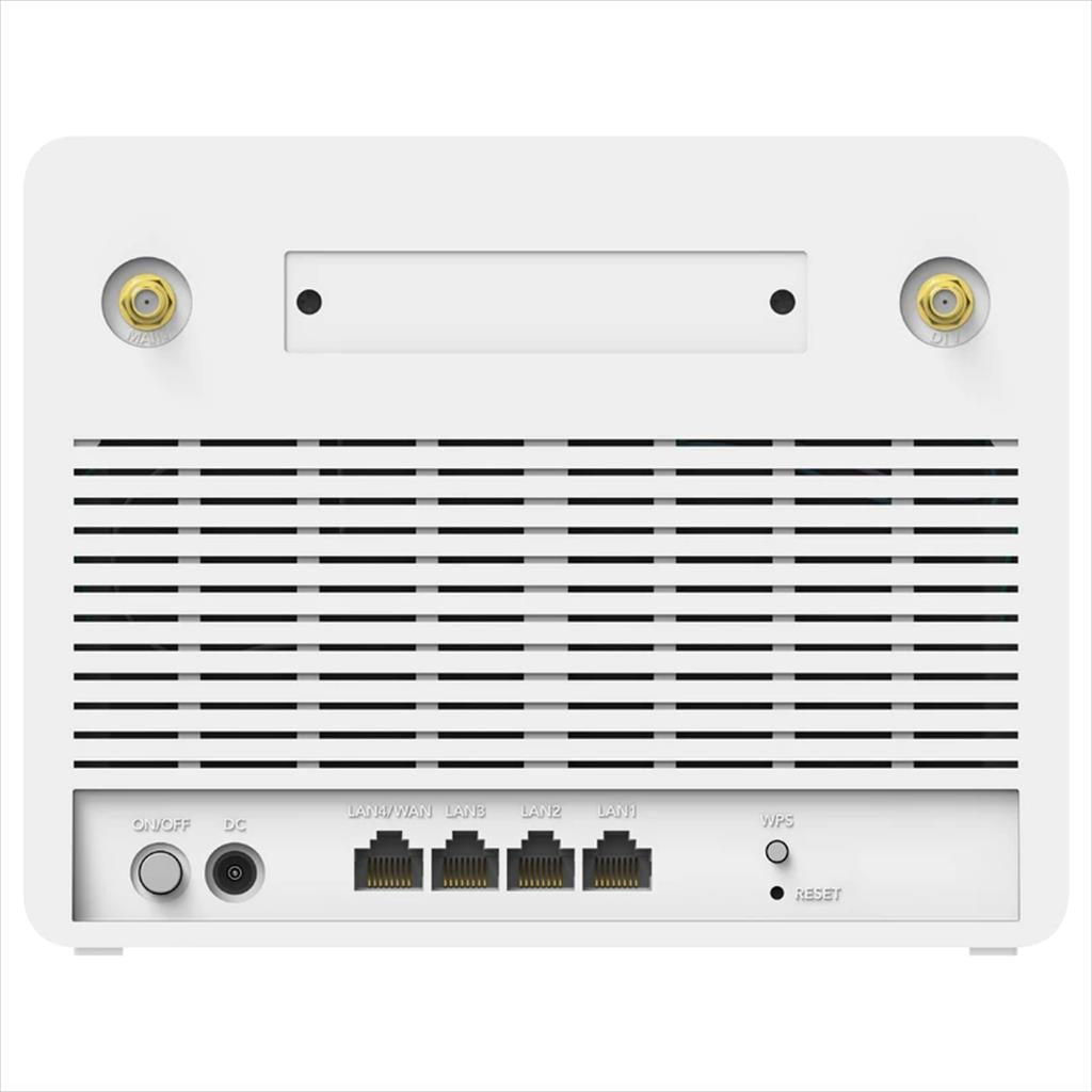 NET ROUTER WIRELESS  DUAL BAND AX3000 CUDY LT15E 4G Fast Wifi 6 w/ 2 antennas, x1 GIGABIT WAN port, x4 GIGABIT LAN ports, WHITE