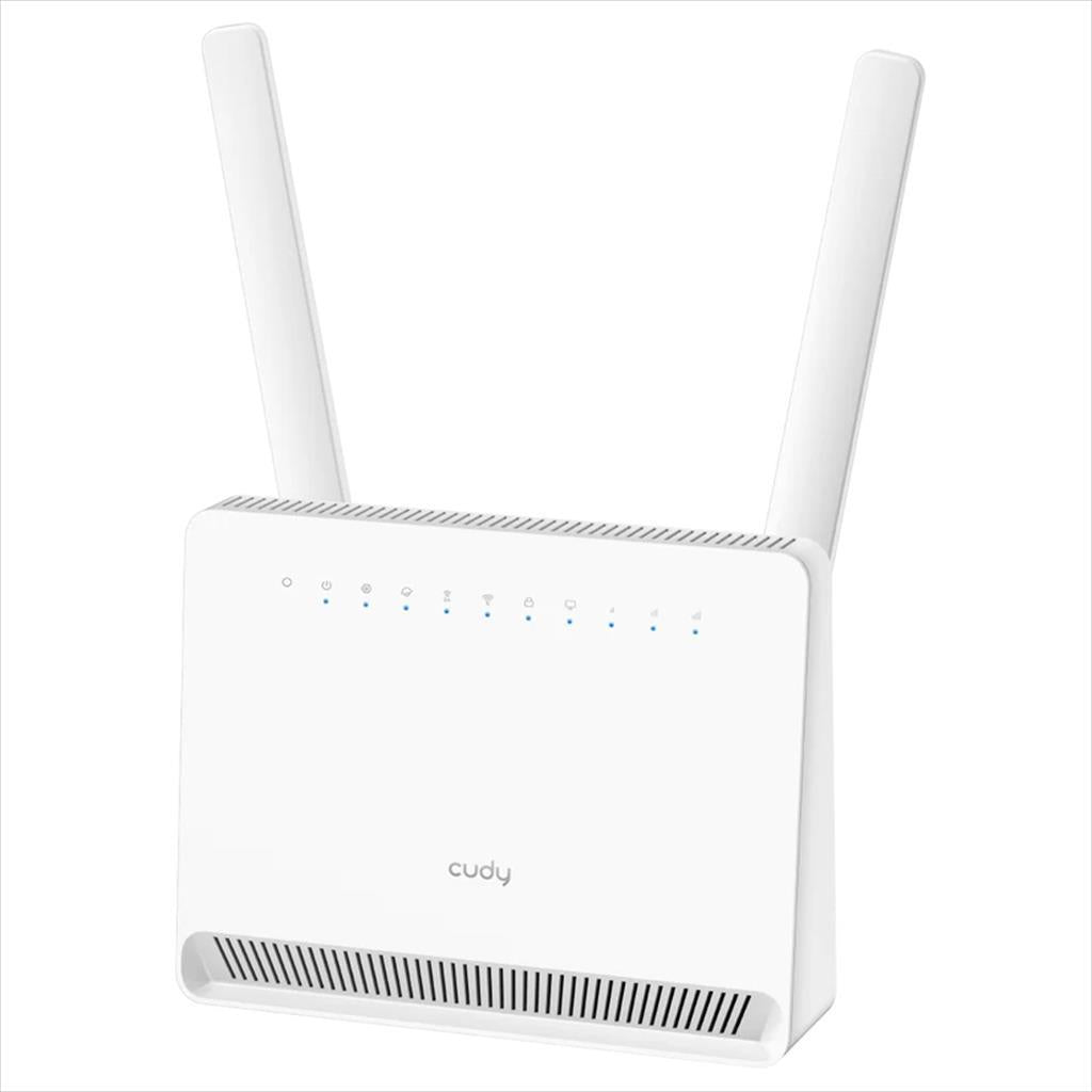 NET ROUTER WIRELESS  DUAL BAND AX3000 CUDY LT15E 4G Fast Wifi 6 w/ 2 antennas, x1 GIGABIT WAN port, x4 GIGABIT LAN ports, WHITE