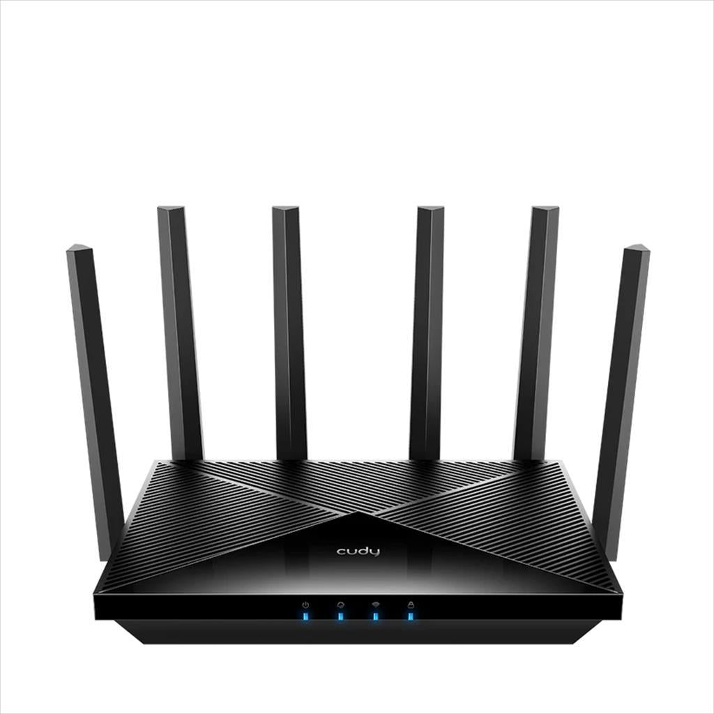 NET ROUTER WIRELESS TRI BAND Wi-Fi 7 BE11000 CUDY WR11000, w/6 antennas, 4x LAN 2,5G ports