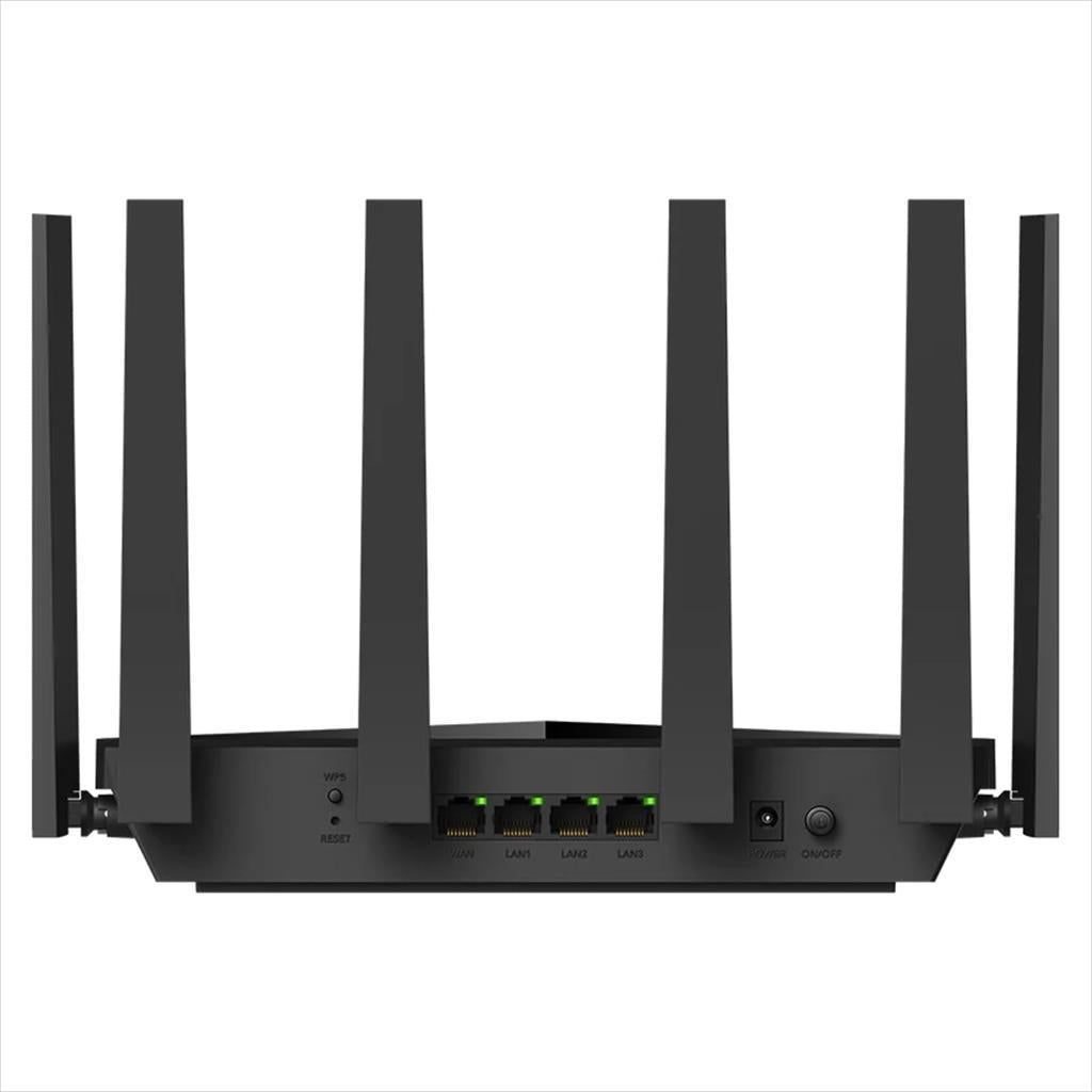 NET ROUTER WIRELESS TRI BAND Wi-Fi 7 BE11000 CUDY WR11000, w/6 antennas, 4x LAN 2,5G ports