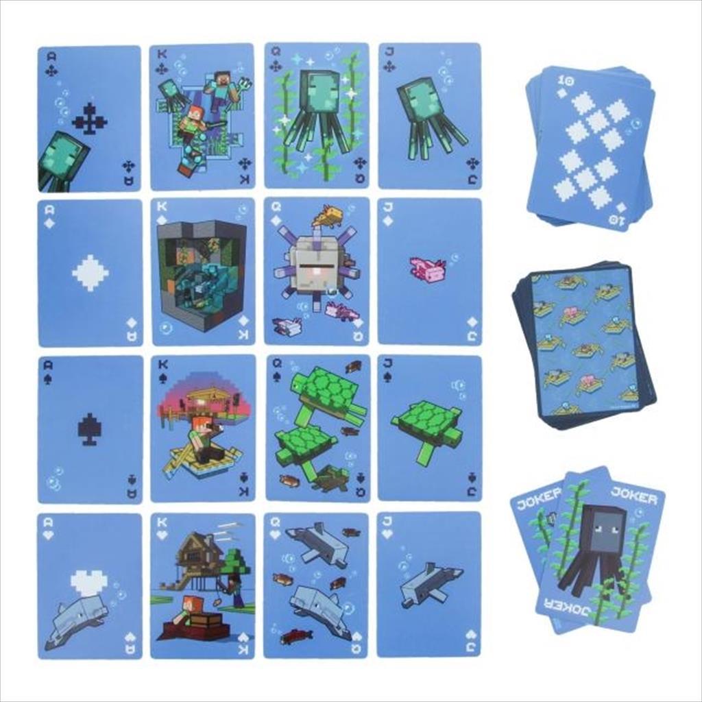 PLAYING CARDS PALADONE MINECRAFT WATERPROOF PP14949MCF