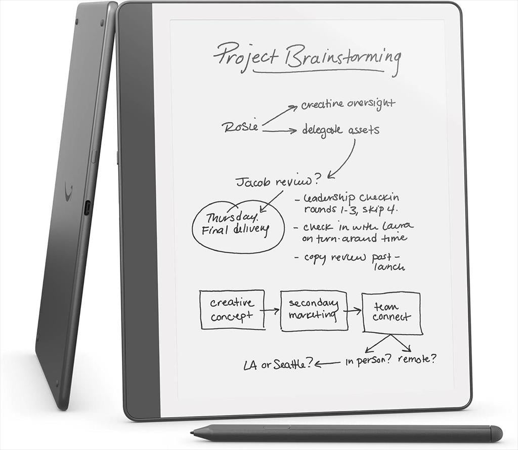 TABLET AMAZON KINDLE SCRIBE 2024 10,2" 32GB, Dark Gray (Tungsten), w/Premium Pen and Digital Notebook