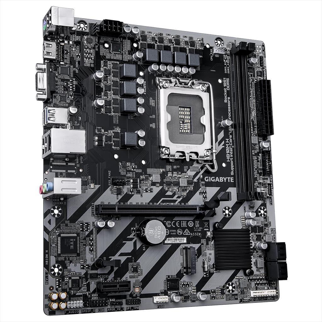 MB 1851 H810M-H ASROCK, 2xDDR5 6400MHz, M.2, HDMI, PCIex16 4.0, PCIex1, 4xSATAIII, 4xUSB3.2Gen1, 7.1 ChannelsMB 1851 H810M-H ASROCK, 2xDDR5 6400MHz, M.2, HDMI, PCIex16 4.0, PCIex1, 4xSATAIII, 4xUSB3.2Gen1, 7.1 Channels