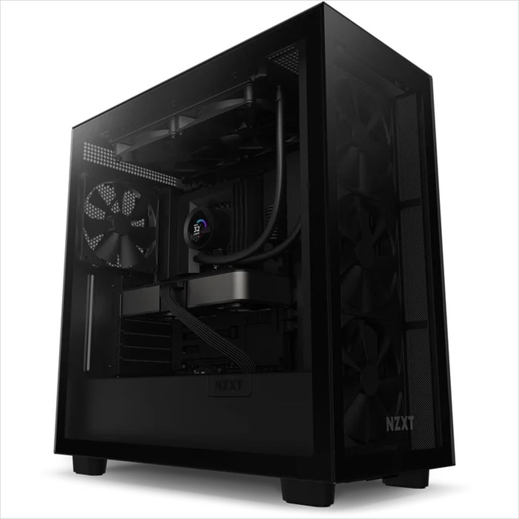 COOLERS CPU AIO NZXT Kraken 280, 2x140mm F140P fans, w/1.54" LCD display, RL-KN280-B1, matte black