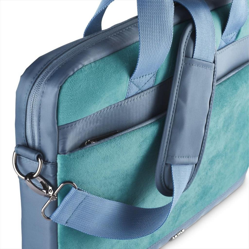 BAG NB HAMA VELVET (13.3"- 14.1"), PETROL BLUE, 217257