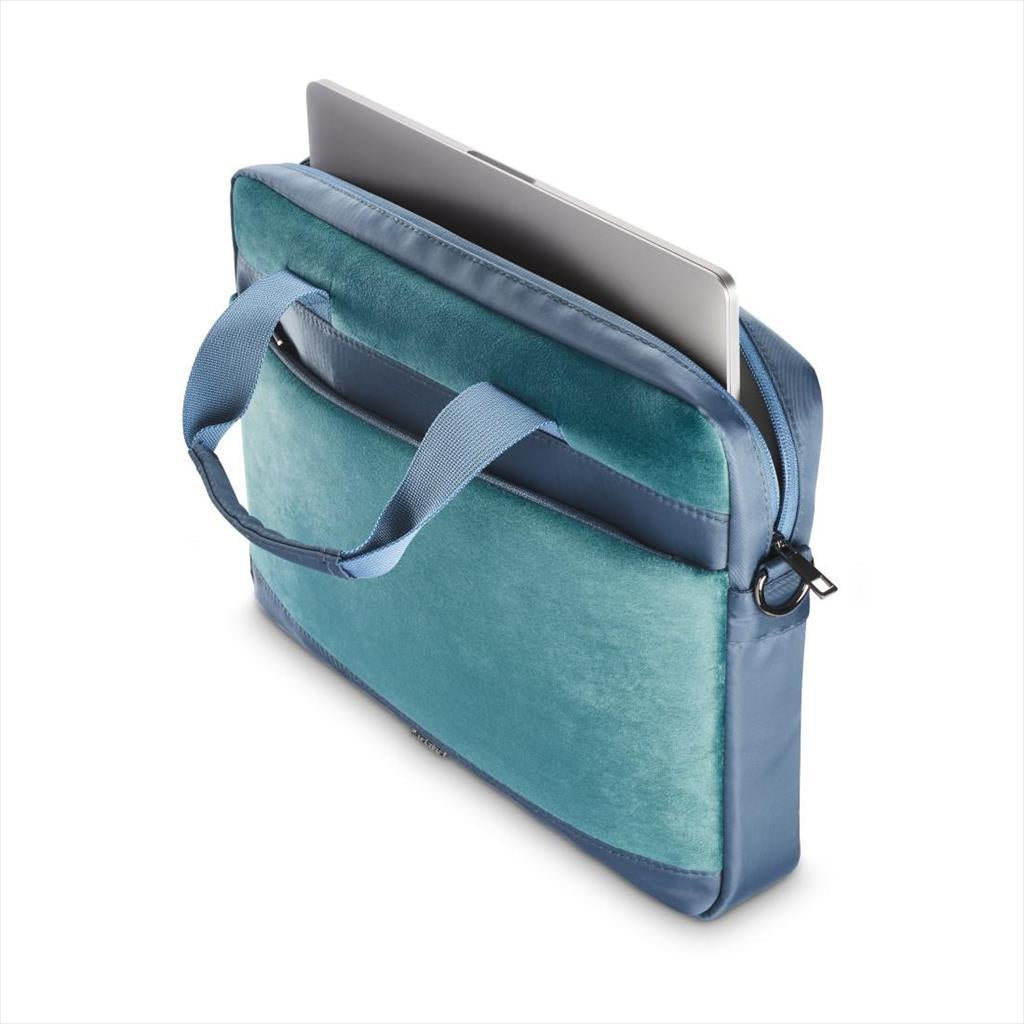 BAG NB HAMA VELVET (15.6"- 16.2"), PETROL BLUE, 217260