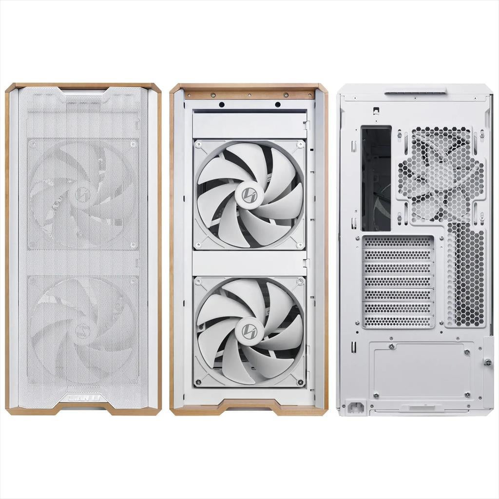 CASE LIAN LI E-ATX/EEB LANCOOL 217 Mid-Tower w/ Tempered glass,2x170mm ,2x120mm,1x140mm, ARGB/FAN Hub, BTF, x2 PSU Mounting modes, White, LAN217W