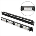 NET PATCH PANEL EXTRALINK 24 PORT 19" CAT6 UTP BLACK, EX.9816