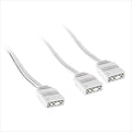 CONVERTOR EXTENSION/SPLITTER CABLE FOR 5V 3-pin ARGB ACCESSORIES 1-2 (30cm) KOLINK WHITE
