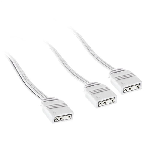 CONVERTOR EXTENSION/SPLITTER CABLE FOR 5V 3-pin ARGB ACCESSORIES 1-2 (30cm) KOLINK WHITE
