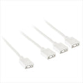 CONVERTOR EXTENSION/SPLITTER CABLE FOR 5V 3-pin ARGB ACCESSORIES 1-3 (30cm) KOLINK WHITE