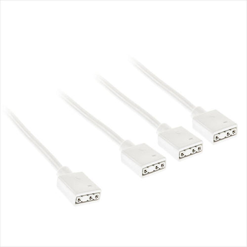 CONVERTOR EXTENSION/SPLITTER CABLE FOR 5V 3-pin ARGB ACCESSORIES 1-3 (30cm) KOLINK WHITE