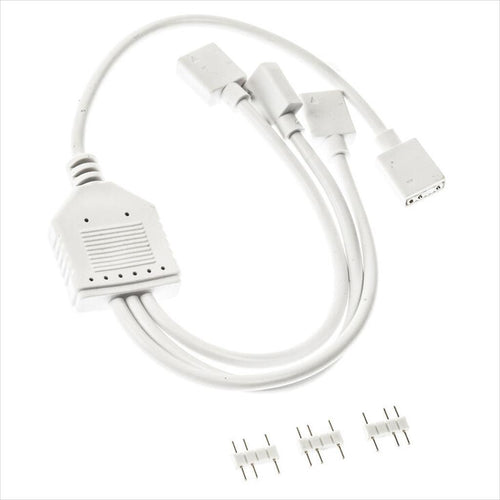 CONVERTOR EXTENSION/SPLITTER CABLE FOR 5V 3-pin ARGB ACCESSORIES 1-3 (30cm) KOLINK WHITE