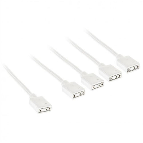 CONVERTOR EXTENSION/SPLITTER CABLE FOR 5V 3-pin ARGB ACCESSORIES 1-4 (30cm) KOLINK WHITE