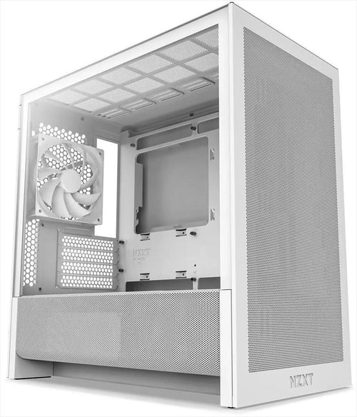 CASE NZXT microATX H3 FLOW w/WINDOW (1 x F120Q fan included) BTF Ready, White, CC-H31FW-01