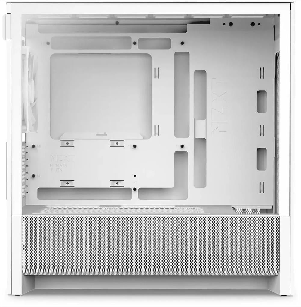 CASE NZXT microATX H3 FLOW w/WINDOW (1 x F120Q fan included) BTF Ready, White, CC-H31FW-01