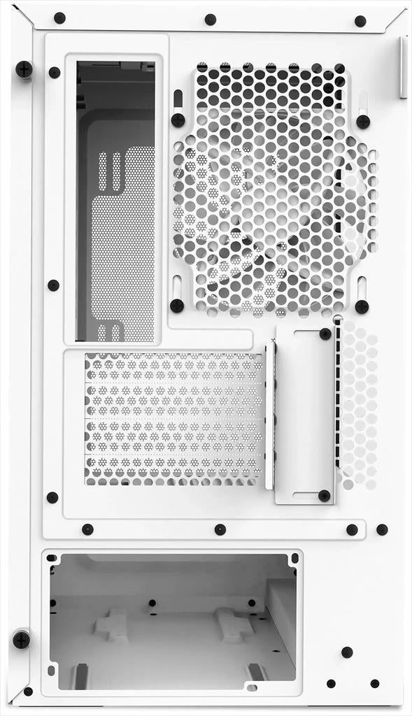 CASE NZXT microATX H3 FLOW w/WINDOW (1 x F120Q fan included) BTF Ready, White, CC-H31FW-01