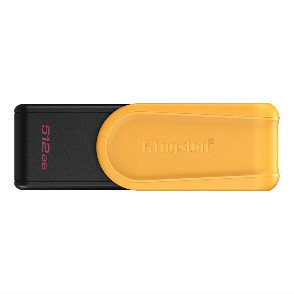 USB Flash Drive 3.2 Gen1 512GB KINGSTON DATA TRAVELER EXODIA S, Black/Orange, DTXS/512GB