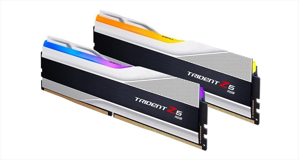 RAM DDR5 64GB(2x32GB) 6400MHz CL32 G.SKILL Trident Z5 RGB Intel XMP metalic silver F5-6400J3239G32GX2-TZ5RS