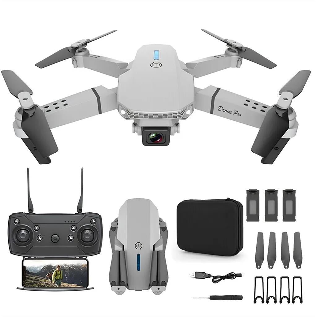 DRONE EXTRALINK E88 Pro Set: Drone + 3 Batteries + Case 1800mAh 1080p