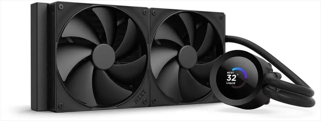 COOLERS CPU AIO NZXT Kraken Plus 280, 2x140mm F140P fans, w/1.54" LCD display, RL-KN280-B2, matte black