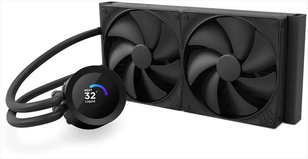COOLERS CPU AIO NZXT Kraken Plus 280, 2x140mm F140P fans, w/1.54" LCD display, RL-KN280-B2, matte black