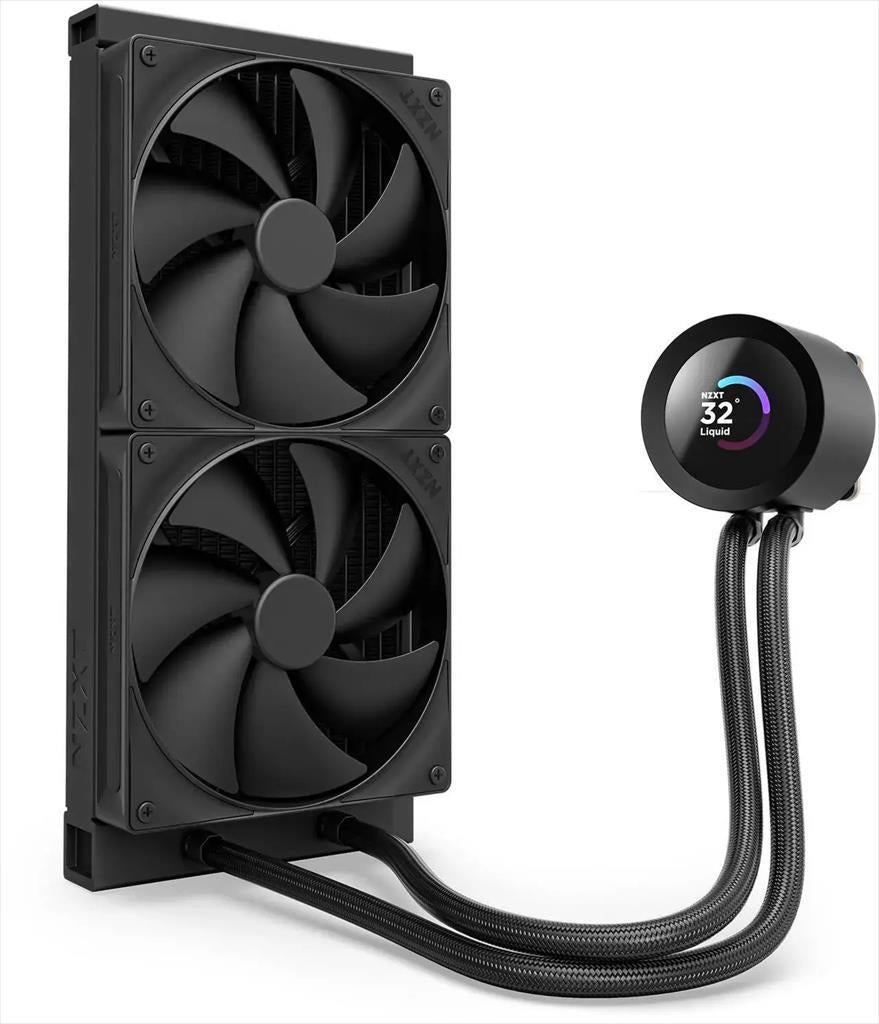 COOLERS CPU AIO NZXT Kraken Plus 280, 2x140mm F140P fans, w/1.54" LCD display, RL-KN280-B2, matte black