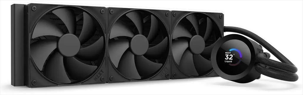 COOLERS CPU AIO NZXT Kraken Plus 360, 3x120mm F120P fans, w/1.54" LCD display, RL-KN360-B2, matte black