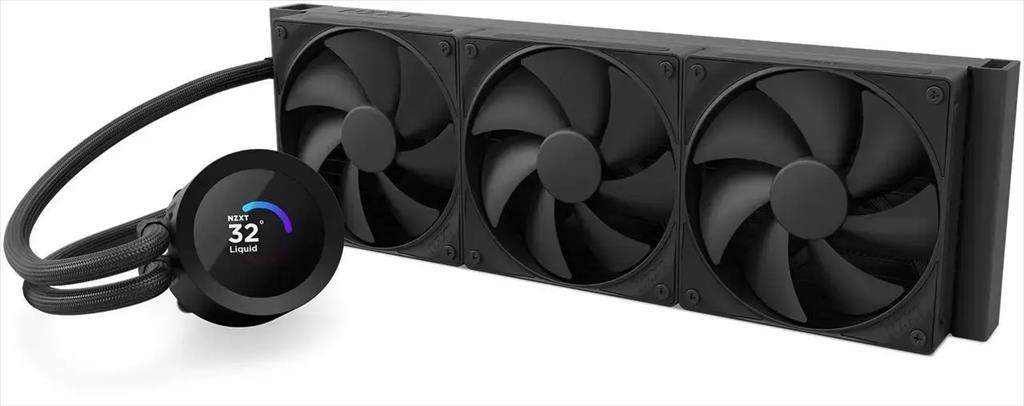 COOLERS CPU AIO NZXT Kraken Plus 360, 3x120mm F120P fans, w/1.54" LCD display, RL-KN360-B2, matte black