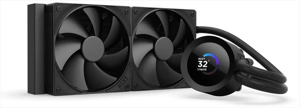 COOLERS CPU AIO NZXT Kraken Plus 240, 2x120mm F140P fans, w/1.54" LCD display, RL-KN240-B2, matte black