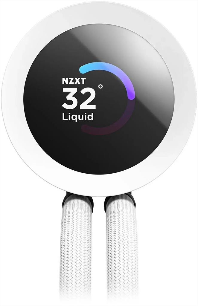 COOLERS CPU AIO NZXT Kraken Plus 240 RGB, F240 RGB Core fan, w/1.54" LCD display, RL-KR240-W2, matte white