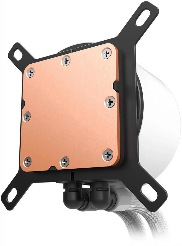 COOLERS CPU AIO NZXT Kraken Plus 240 RGB, F240 RGB Core fan, w/1.54" LCD display, RL-KR240-W2, matte white