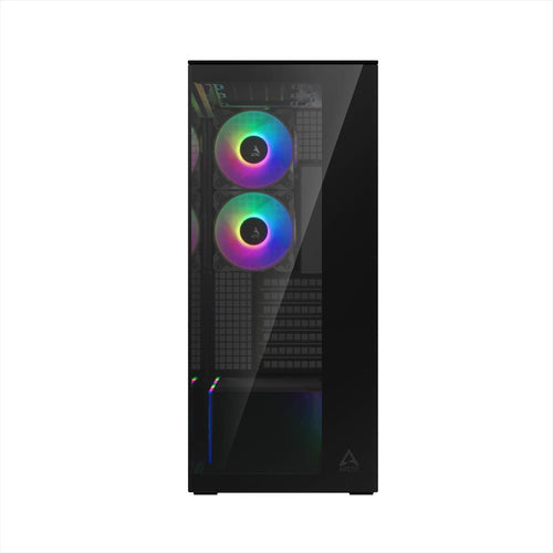 CASE ARCTIC E-ATX Mid-Tower XTENDER MIRROR BLACK with tempered glass,2x120mm P12 Pro ARGB, 3x140mm P14 Pro Reverse ARGB, 2x USB-A 3.2 , USB-C 3.2,3.5 mm Jack, ACPCC00018A
