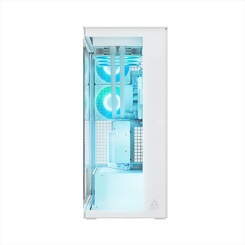 CASE ARCTIC E-ATX Mid-Tower XTENDER VG MIROR WHITE (Vertical GPU Mounting) tempered glass,2x120mm P12 Pro ARGB, 3x140mm P14 Pro Reverse ARGB, 2x USB-A 3.2 , USB-C 3.2,3.5 mm Jack, ACPCC00017A