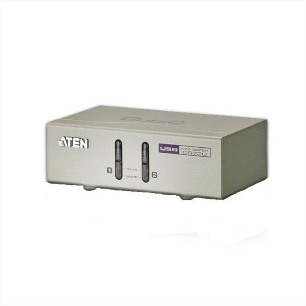 KVM Switch 2port, USB, VGA, Audio ATEN, CS72U