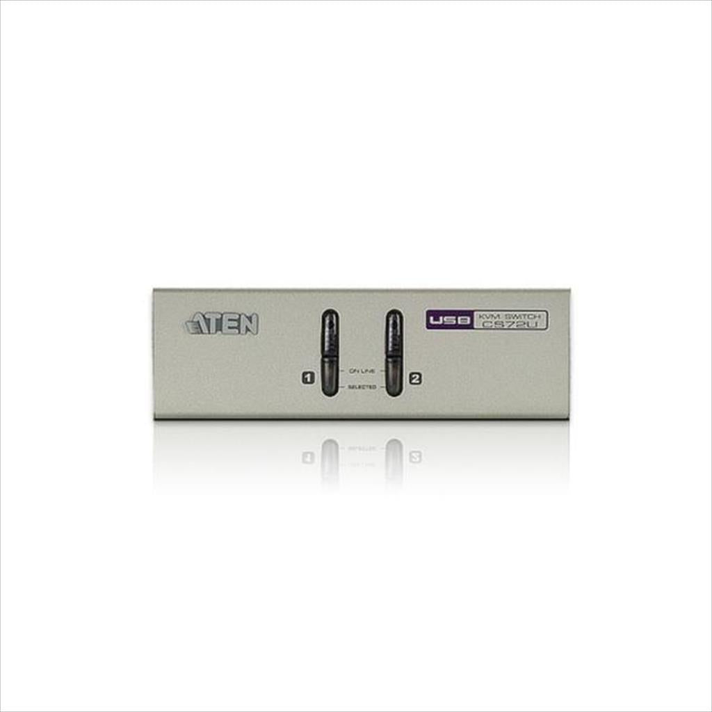 KVM Switch 2port, USB, VGA, Audio ATEN, CS72U