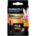 Battery DURACELL OPTIMUM ALKALINE, 4xAA, 1.5V, LR6