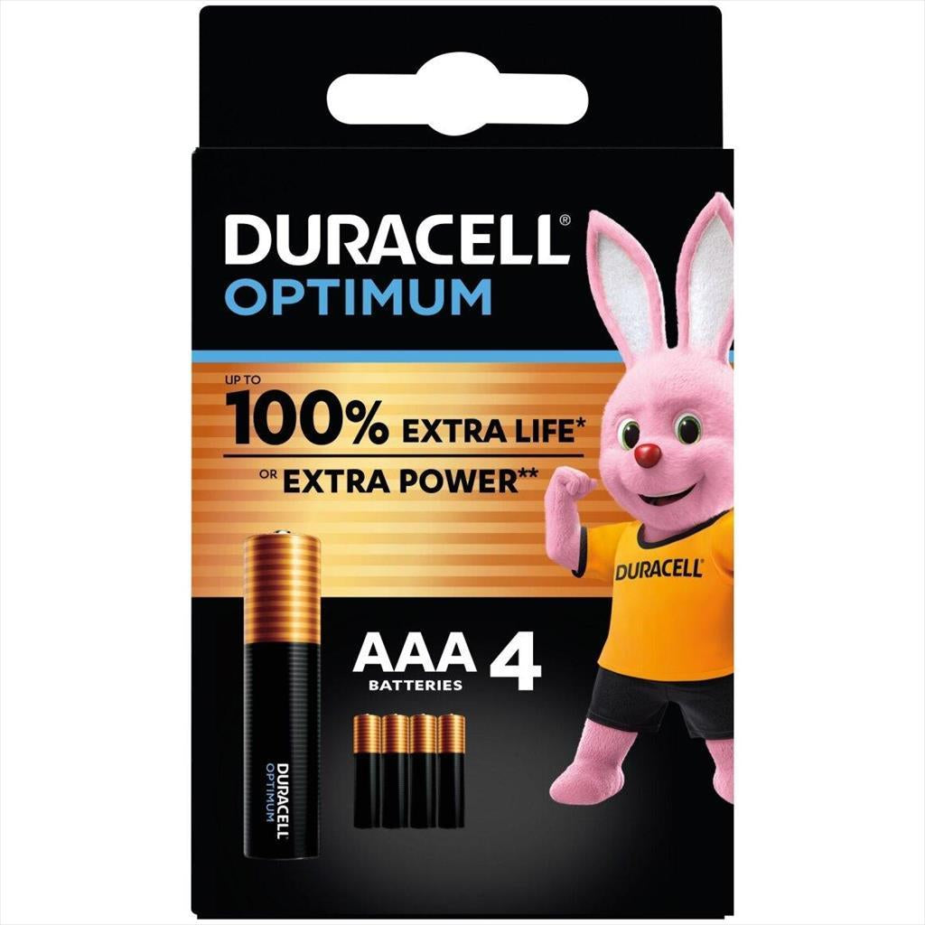 Battery DURACELL OPTIMUM MX2400 ALKALINE, 4xAAA, 1.5V, LR03