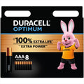 Battery DURACELL OPTIMUM MX2400 ALKALINE, 8xAAA, 1.5V, LR03