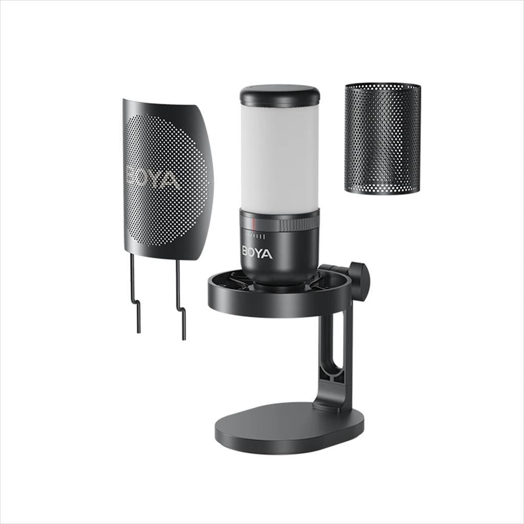 MICROPHONE BOYA USB Type-C BOYA K3, RGB, Cardioid, Black