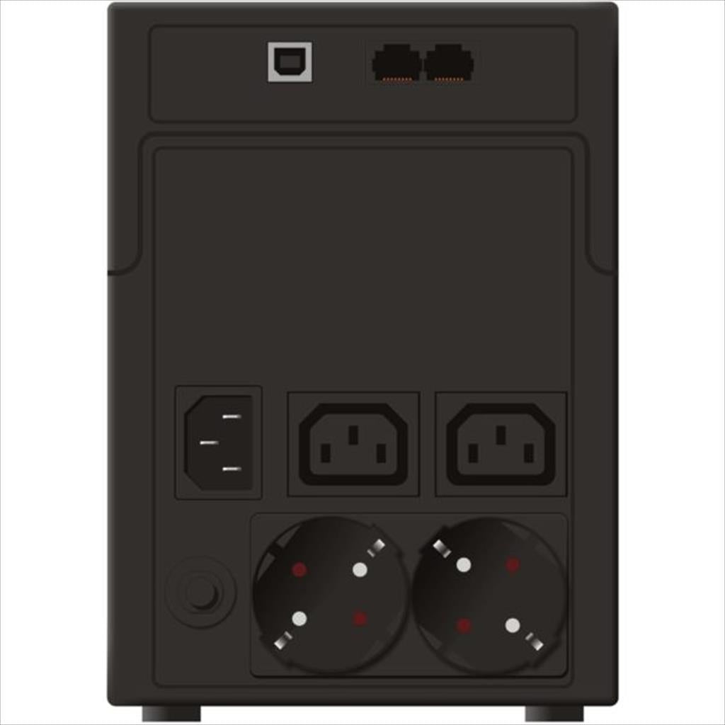 UPS 1200VA/600W POWERWALKER BASIC VI 1200 SHL, 2xSHUKO, USB