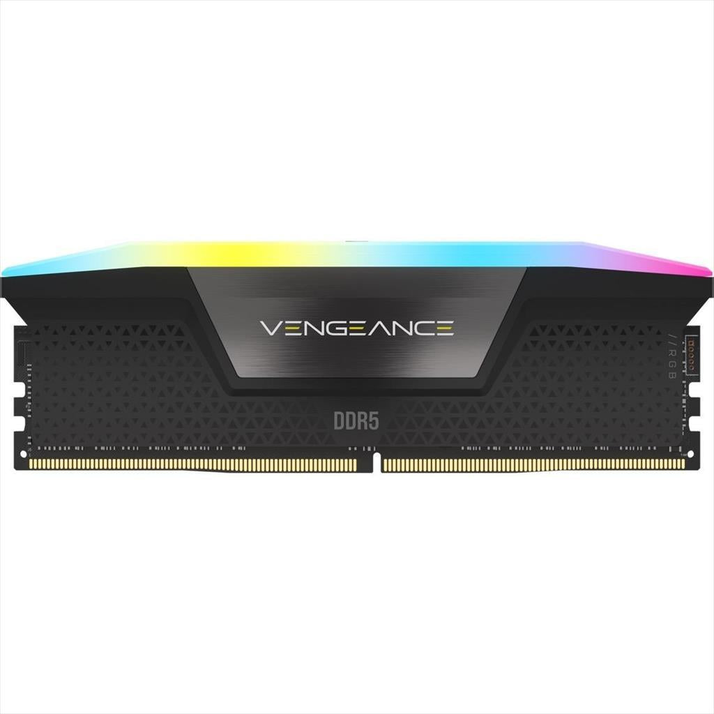 RAM DDR5 32GB (2x16GB) 6400MHz CL36 CORSAIR Vengeance RGB Grey, EXPO & XMP, CMH32GX5M2B6400Z36